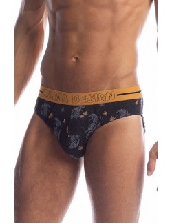 Briefs men's with szeroką gumą dwupak Standard Lama M-1030SD
