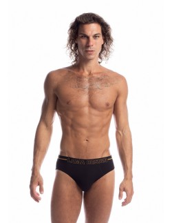 Briefs men's with szeroką gumą dwupak Standard Lama M-1030SD 2