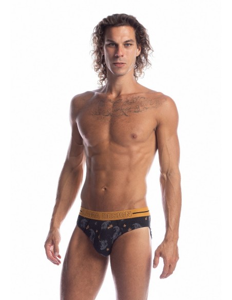 Briefs men's with szeroką gumą dwupak Standard Lama M-1030SD