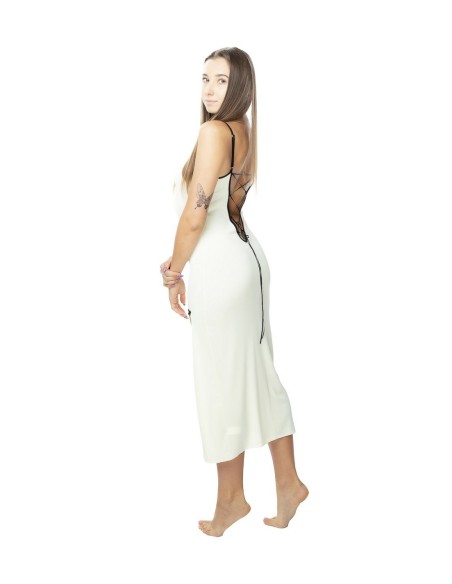 Długa koszula nocna z wiskozy Mewa Ismena 