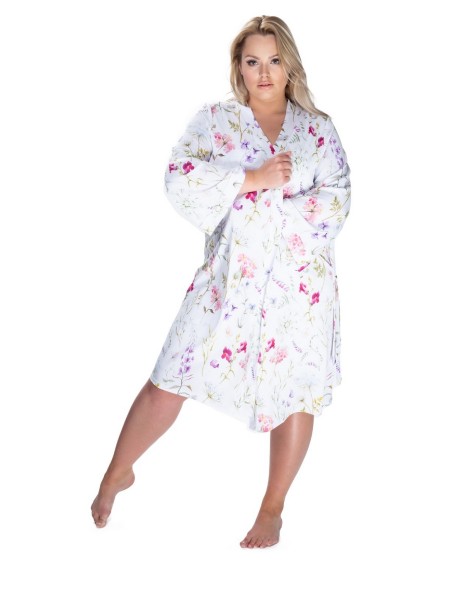 Szlafrok damski cienki Mewa Flores 