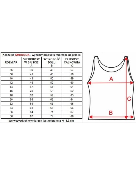 Podkoszulka na ramiączka damska Mewa Ambrosia 