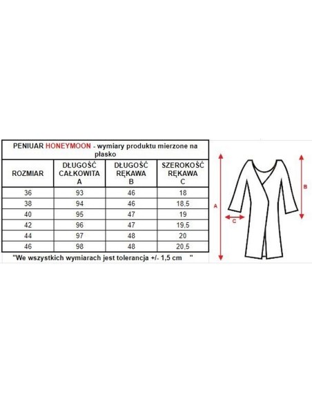 Peniuar damski biały Mewa Honeymoon 
