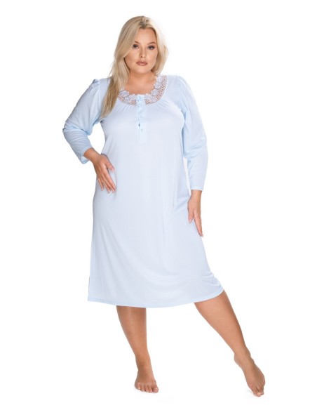 Shirt night with long sleeve Mewa Antonina