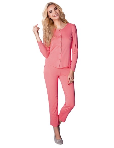 Pajamas women's long rozpinana Mewa Maria