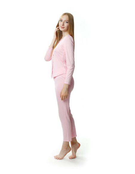 Pajamas women's long rozpinana Mewa Maria