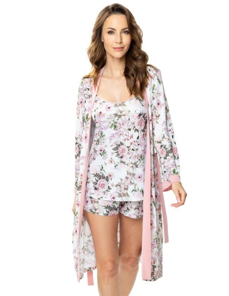 Cienki szlafrok wiskoza Mewa Kamelia 