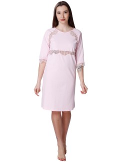 Bawełniana shirt night with koronką Mewa Mona 2