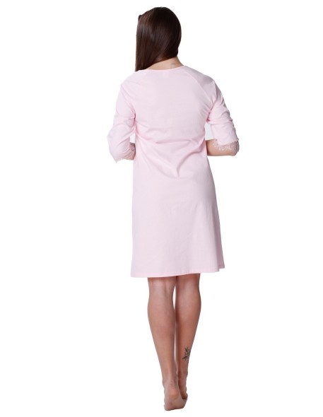 Bawełniana shirt night with koronką Mewa Mona