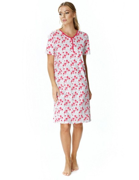 Shirt night women's with short sleeve Mewa Rozalia