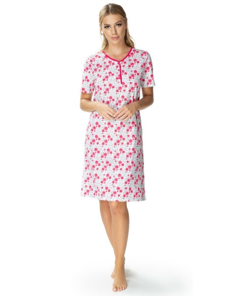 Shirt night women's with short sleeve Mewa Rozalia