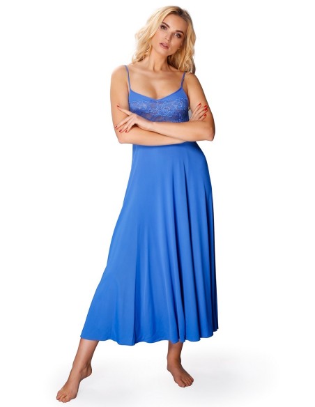 Długa koszula nocna rozkloszowana Mewa Queen 