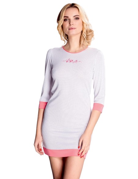 Short shirt night with wiskozy 3/4 sleeve Mewa Nina