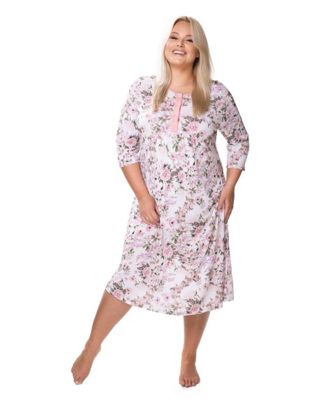 Koszula nocna z wiskozy plus size Mewa Pola 