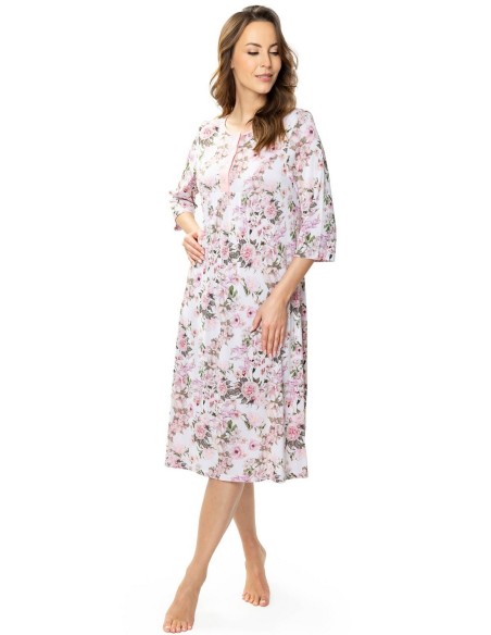 Koszula nocna z wiskozy plus size Mewa Pola 