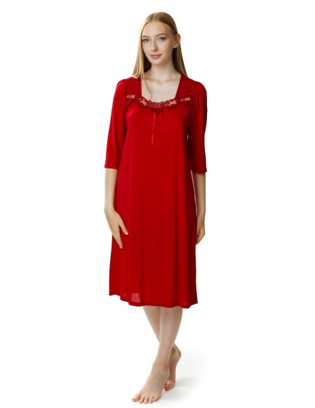 Nocna koszula damska rękaw 3/4 Mewa Melisa 