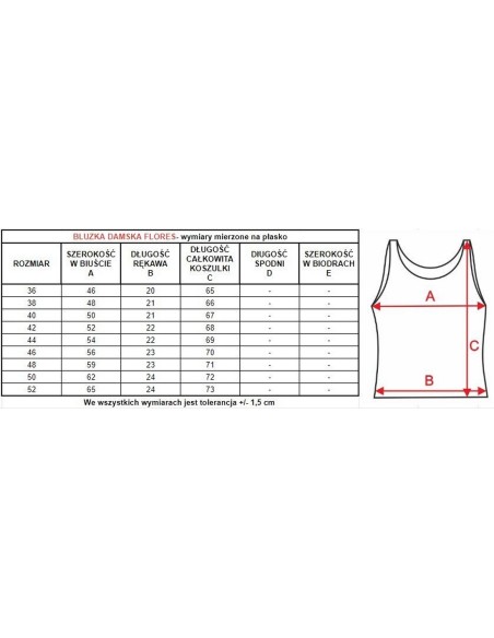 Koszula nocna góra od piżamy Mewa Flores 