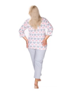 Bawełniana pajamas women's in hearts Mewa Kelly 2