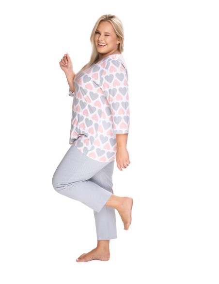 Bawełniana pajamas women's in hearts Mewa Kelly