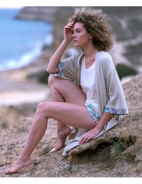 Szlafrok damski z wiskozy Cana 267 