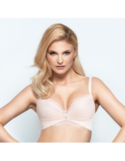 Biustonosz push-up bez fiszbin sophie różowy, Konrad 2