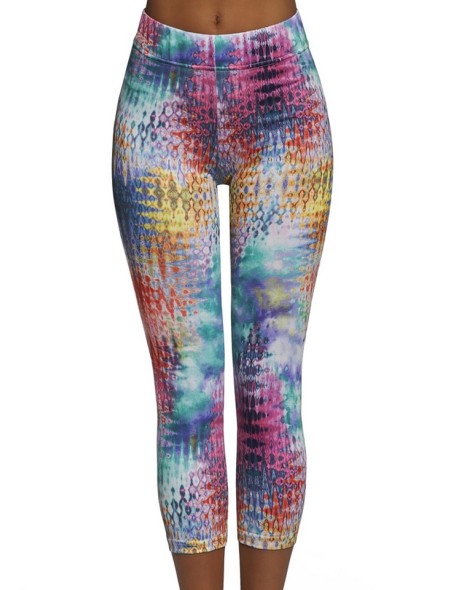 Legginsy sports women's patterned 3/4 Bas Bleu...