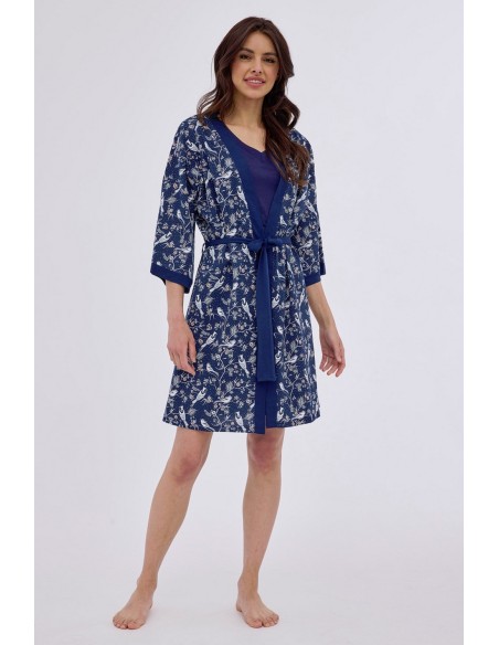 Szlafrok damski Cornette DR 742/400 Florence, lekki i przewiewny