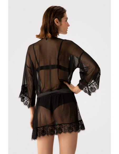 Sonatina - peniuar krótki koronkowy Fiore