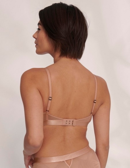 Biustonosz Sloggi S By X Rosie Woods Soft Bra Beżowy, bezfiszbinowy