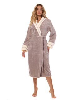 Szlafrok damski Madame 2409 L&L, ciepły i elegancki model