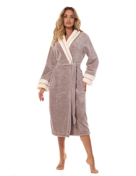Szlafrok damski Madame 2409 L&L, ciepły i...