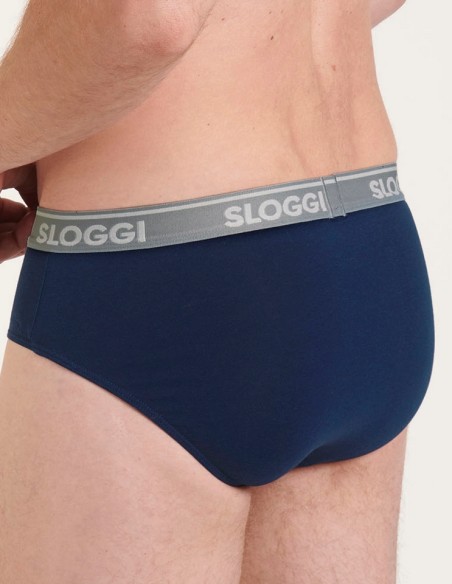 Slipy męskie 2 pak Sloggi Men Go Abc Midi 2P, praktyczny dwupak slip