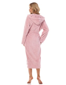 Damskie szlafrok z kapturem Night 2412 L&L, ciepły i... 2