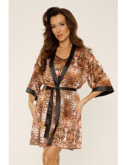 Bathrobe satin ladies' Valentina De Lafense 417