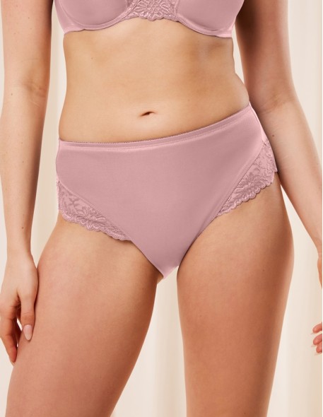 Figi z wysokim stanem Triumph Ladyform Soft Maxi Rosebloom