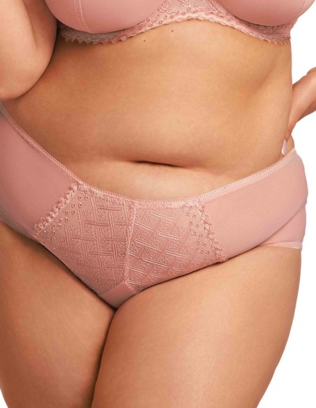 Figi damskie z wysokim stanem Nessa Joy N02 róż