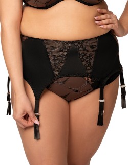 Black garter belt Nessa Enrice