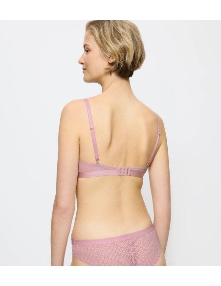 Biustonosz koronkowy Triumph Aura Spotlight T WP Sunrose Pink