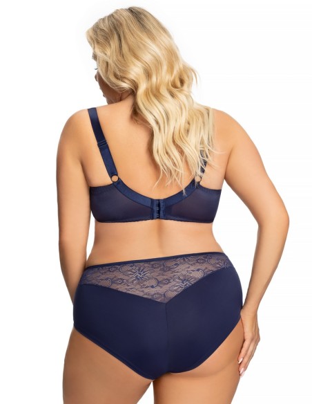 Bra half padded Gorsenia Blanca K357 navy blue