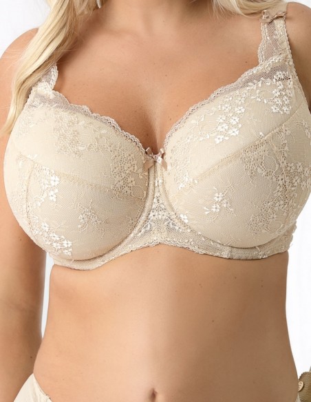 Biustonosz usztywniany beżowy Nessa Abbi