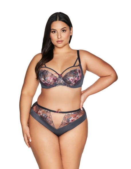 Miękki koronkowy biustonosz side support Ava...