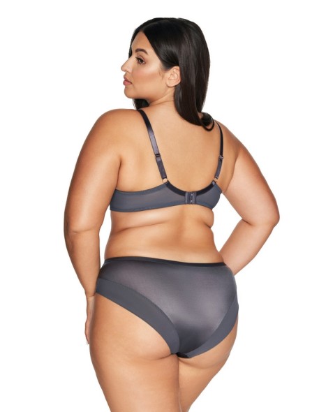 Soft lacy bra side support Ava 2123 grey