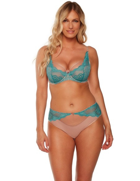 Biustonosz 1250 Gaia semi-soft Lorita z delikatnym haftem