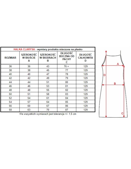 Long slip under dress Mewa Clarysa