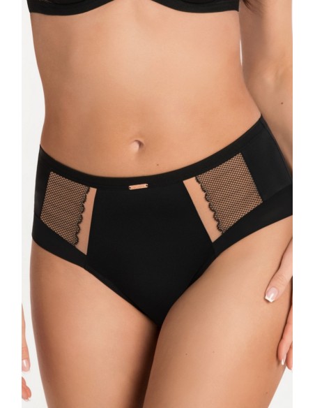 Figi damskie Luisse Gorsenia K442/1 czarne, eleganckie majtki