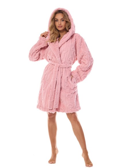 Szlafrok damski krótki L&L Carina 2403 