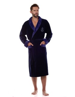 Szlafrok męski elegancki L&L Diego 2458 