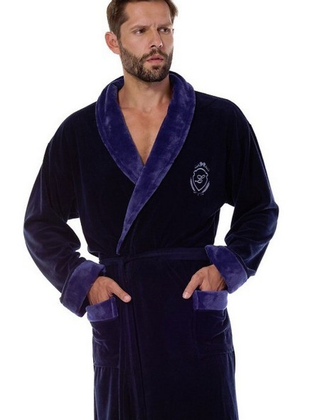 Bathrobe male elegancki L&L Diego 2458
