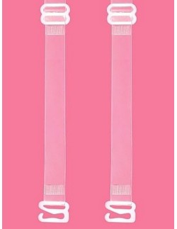 Ramiączka do biustonosza silikonowe transparentne 12mm,... 2