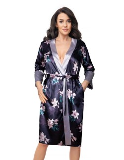 Bathrobe ladies' satin kimono Dorota FR-370